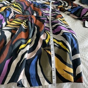 Who What Wear multi-color animal zebra print dress NWT